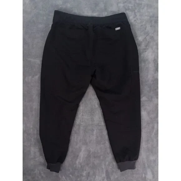FIGS Black Scrubs Set Zamora Jogger Pants L Petite + Catarina Top L - Picture 4 of 15